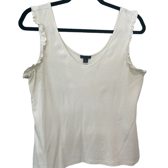 ANN TAYLOR Polished Tank – Sleeveless, Cotton Blend, Size M - Picture 3 of 7